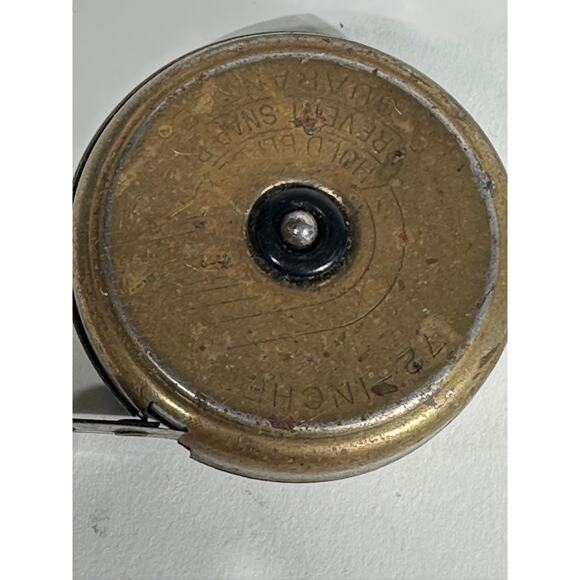 Lot of 2 Vintage Tape Measures Stanley 6ft Brass Pocket Tool As Is - Picture 4 of 5